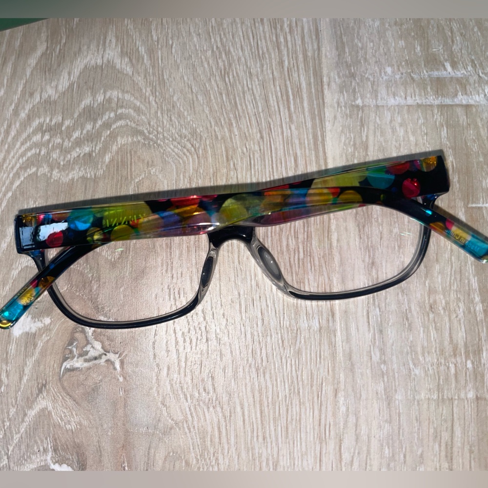 Timo X Zenni Multicolor Polkadot Glasses With Case - Picture 4 of 11